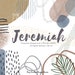 Hand Drawn Jeremiah Warm Neutral Colors Abstract Clip Art Set | Sublimation | Marketing Material | Wedding | Commercial Use 