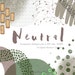 Neutral Colors Abstract Clip Art Set | Transparent PNG Files | Marketing Material | Wall Art | Commercial Use 