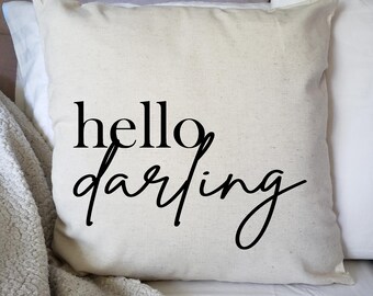 hello lovely pillow