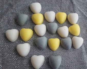 Handmade soy wax medium sized hearts, highly scented - 6 pack