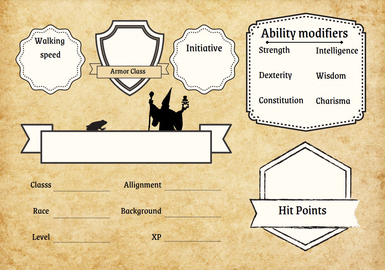Dungeons & Dragons visual data 5