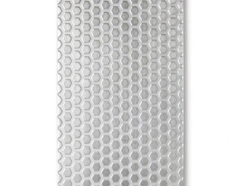 Walzwerk und Hydraulische Presse Texturplatte - Wabenstrukturplatte - Metallmusterplatte zum Texturieren von Metall - Mehrfachnutzung