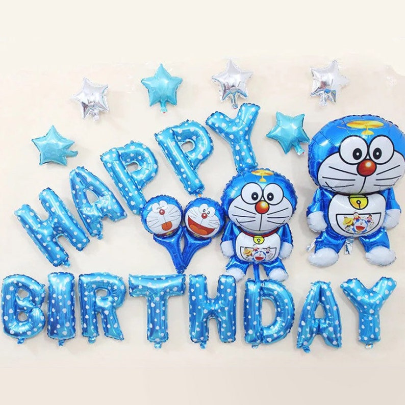 3D Doraemon Balloon Baby Shower Balloons Sets Doraemon Cat Toys