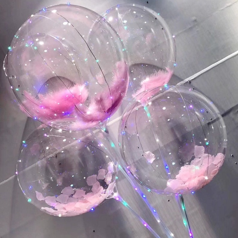 50Pcs Bobo Balloon DIY Wedding Birthday Party Decoration Balloons Helium Bobo Balloons Party Favors 10182436Inch Transparent PVC Balloon