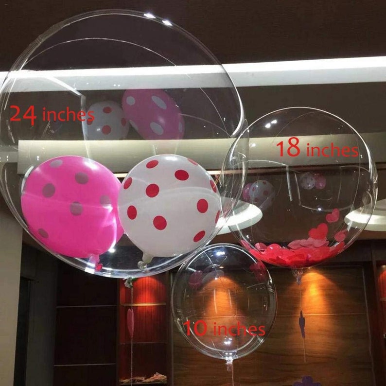 50Pcs Bobo Balloon DIY Wedding Birthday Party Decoration Balloons Helium Bobo Balloons Party Favors 10182436Inch Transparent PVC Balloon