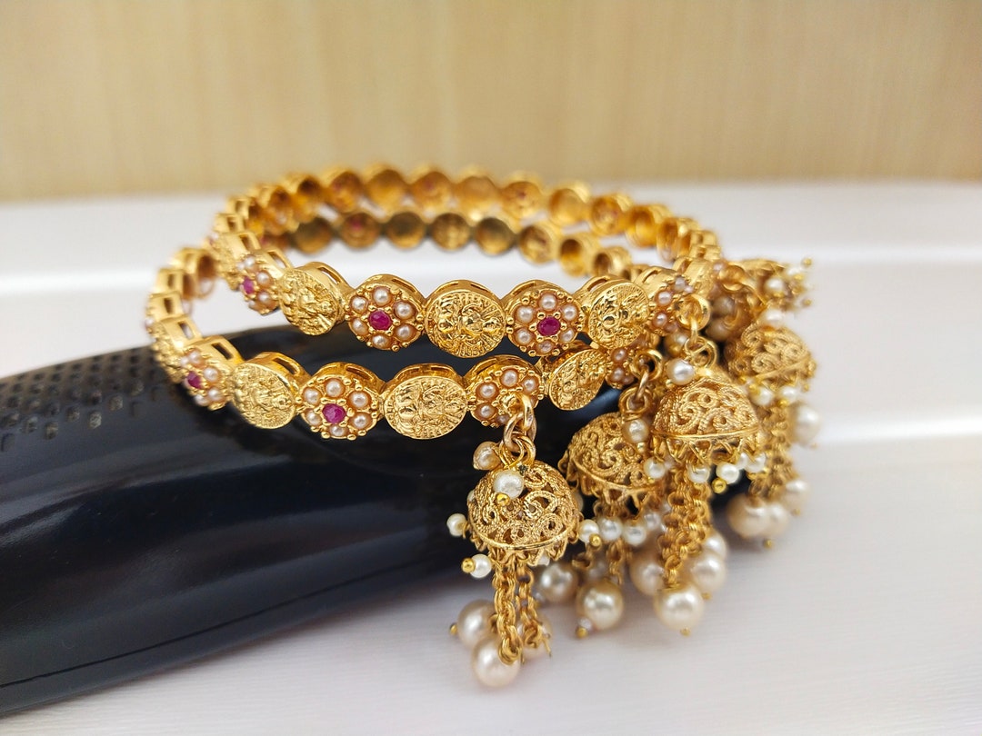 Indian Jewelry Bangle Bollywood Bangle Ethnic Gold Plated - Etsy