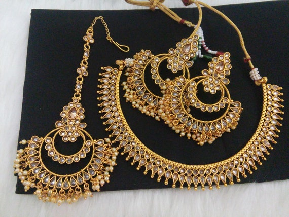 Necklace tikka best sale set