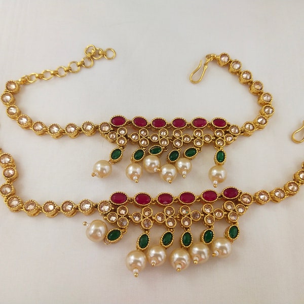Indian Jewelry wedding Arm Bandh Baju Bandh Bollywood Baju Bandh Arm Bands Ethnic Gold Plated Jewelry