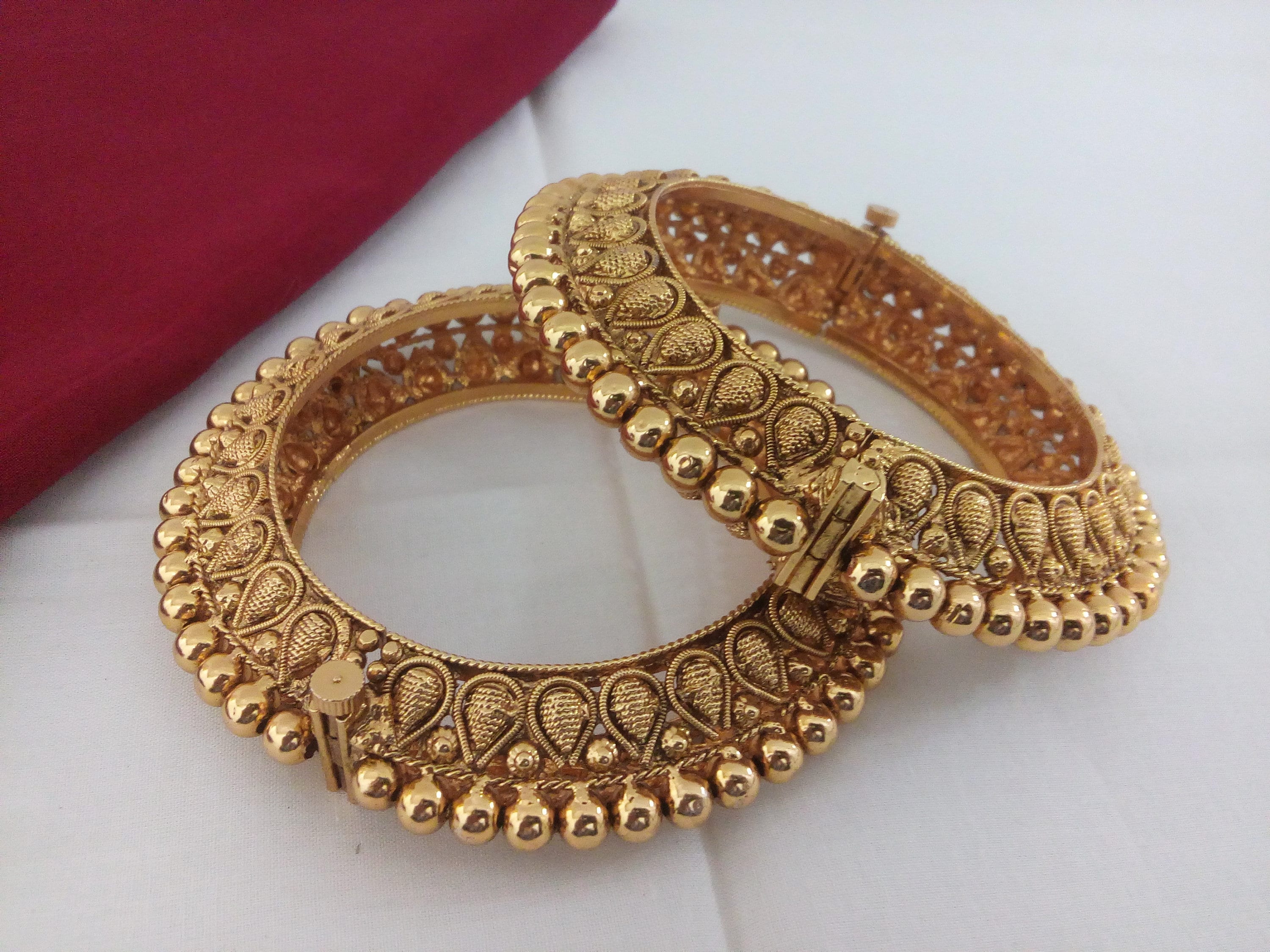 Indian Jewelry Bollywood Bangle Ethnic 24k Gold Plated  Etsy