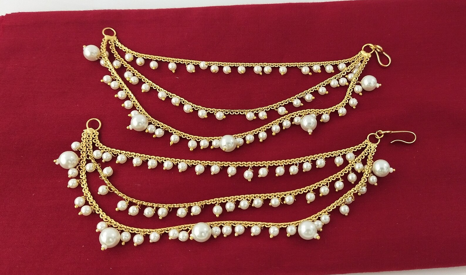 Handmade Indian Ear Chain handcrafted Indian Earring Etsy