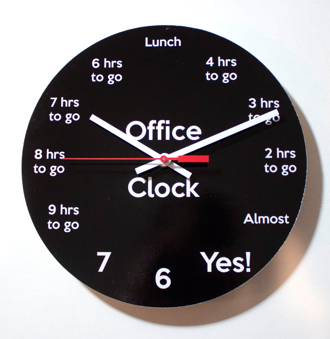 Funny Office Wall Clock 5 O'clock Countdown Etsy