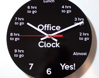 Funny Office Wall Clock - 5 o'clock Countdown