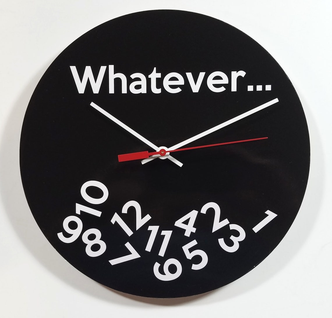 Whatever... 10 Wall Clock Etsy