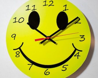 Smiley Face 10" Wall Clock