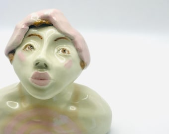 Handmade Clay Sculpture Bust