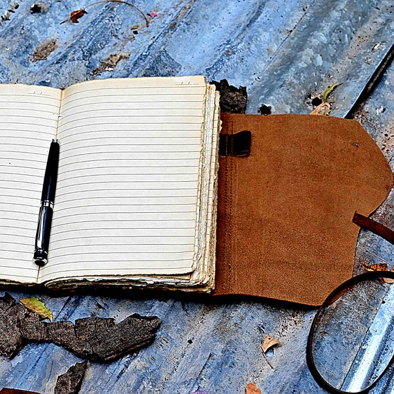PAPERWRLD - Elegant Leather Scrapbook Notebook