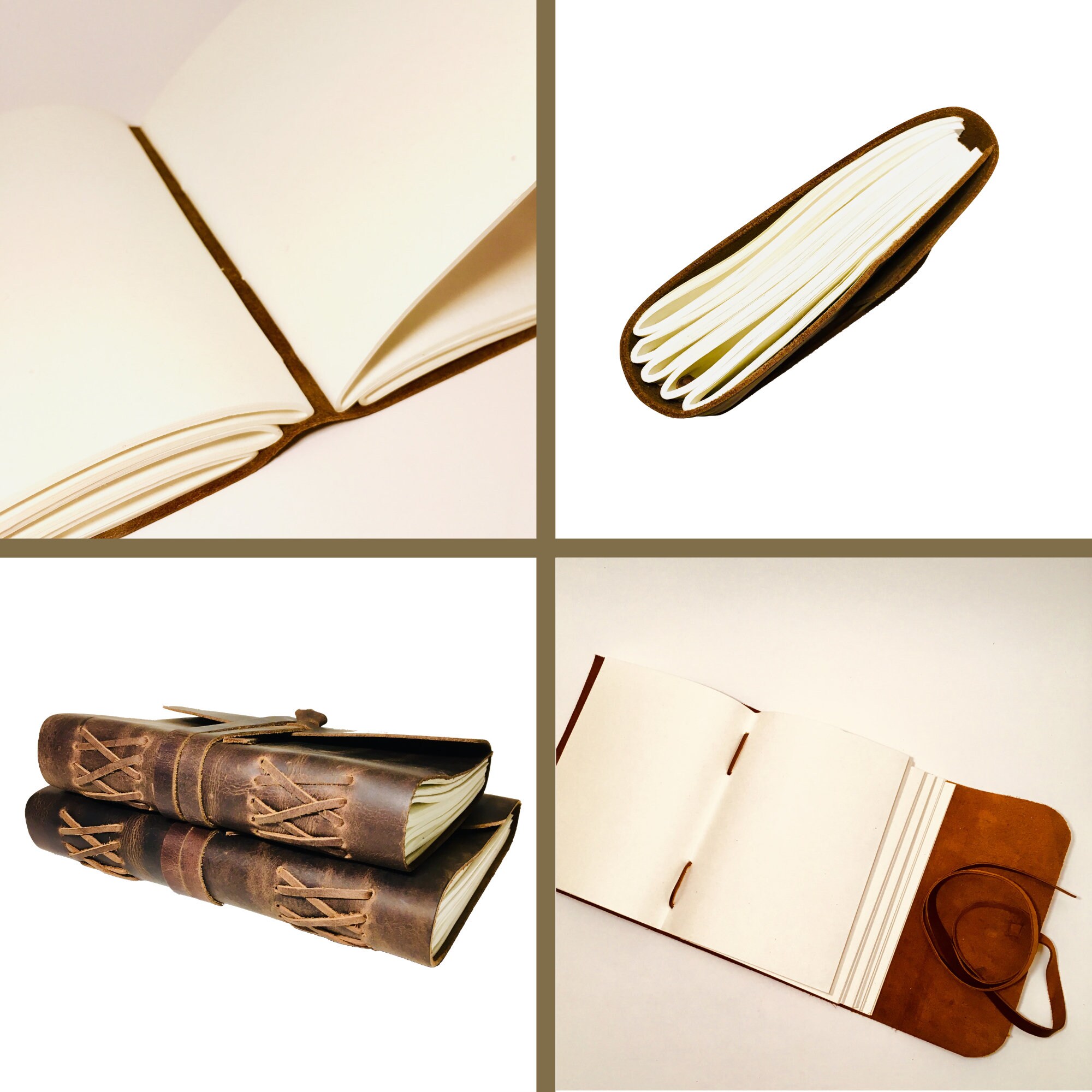 LEATHER JOURNAL for Men and Women Christmas Etsy SALE Etsy