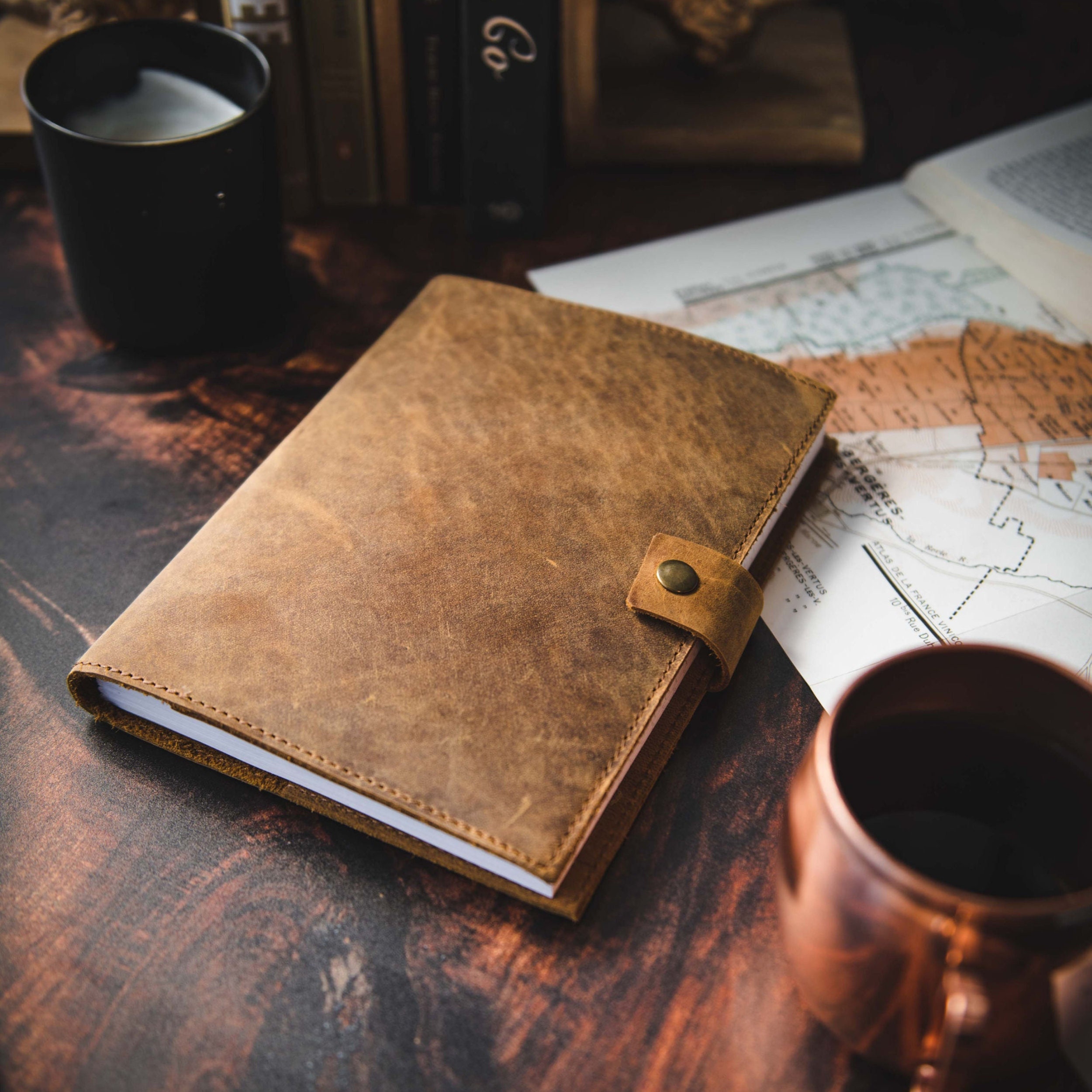 Travel Journal Series by Modest Goods - Refillable Leather Cover and A5  Notebook - Travel Accessories for Men & Women - Great for Traveler  Adventure