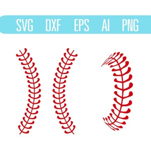 Baseball Stitches SVG, Digital File, Illustration, Cutting File, Clip Art