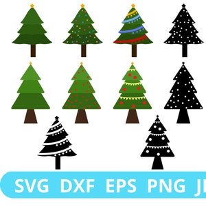 Christmas Tree Svg, Christmas Digital, Cricut, Silhouette, Merry Christmas SVG, Pine Trees Svg