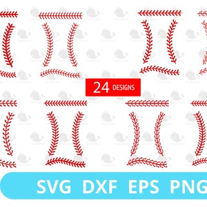 Baseball Stitches SVG, Digital File, Illustration, Cutting File, Clip Art