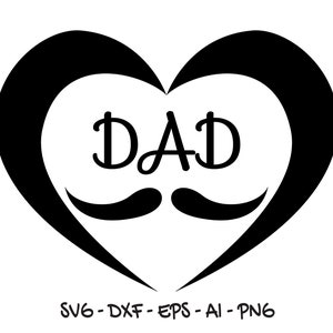 Father&#39;s Day Stitches SVG, Digital File, Illustration, Cutting File