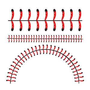 Baseball Stitches SVG, Digital File, Illustration, Cutting File, Clip Art