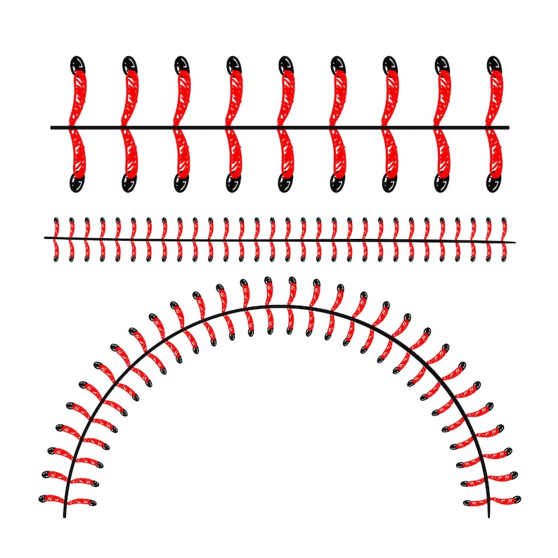 Baseball Stitches SVG, Digital File, Illustration, Cutting File, Clip ...