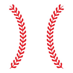 Baseball Stitches SVG, Digital File, Illustration, Cutting File, Clip Art