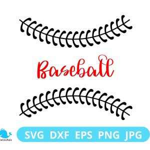 Baseball Stitches SVG, Digital File, Illustration, Cutting File, Clip Art