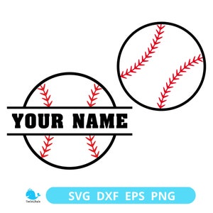 Baseball Name SVG, Baseball Cricut-Dateien, Baseball SVG, digitaler Download, Schnittdatei