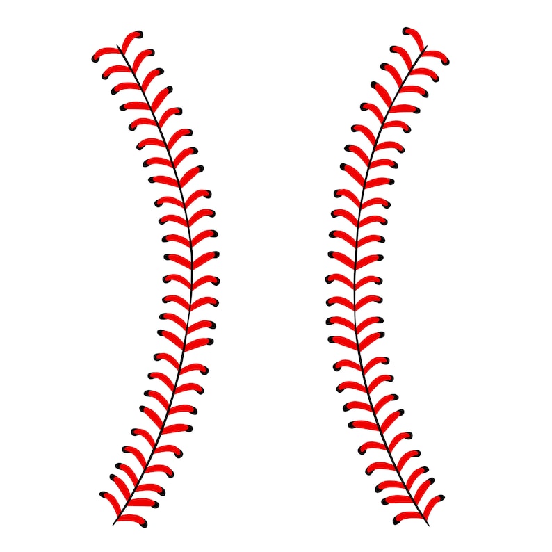 Baseball Stitches SVG, Digital File, Illustration, Cutting File, Clip ...