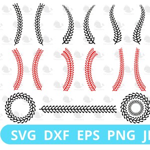 Baseball Stitches SVG, Digital File, Illustration, Cutting File, Clip Art