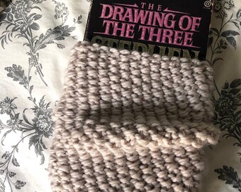 Cream Beige Knit Book Sleeve | Paperback, Hardcover, iPad, Kindle Paperwhite Case