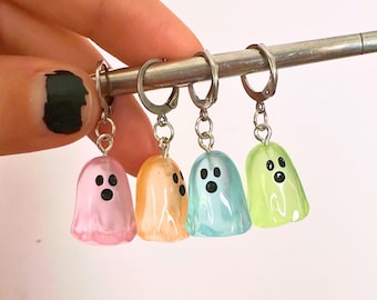 Ghost Stitch Markers Stitch Counter, Progress Keeper, Crochet Tools, Knitting Tools, Handmade Crochet Knitting Accessory glow in the dark