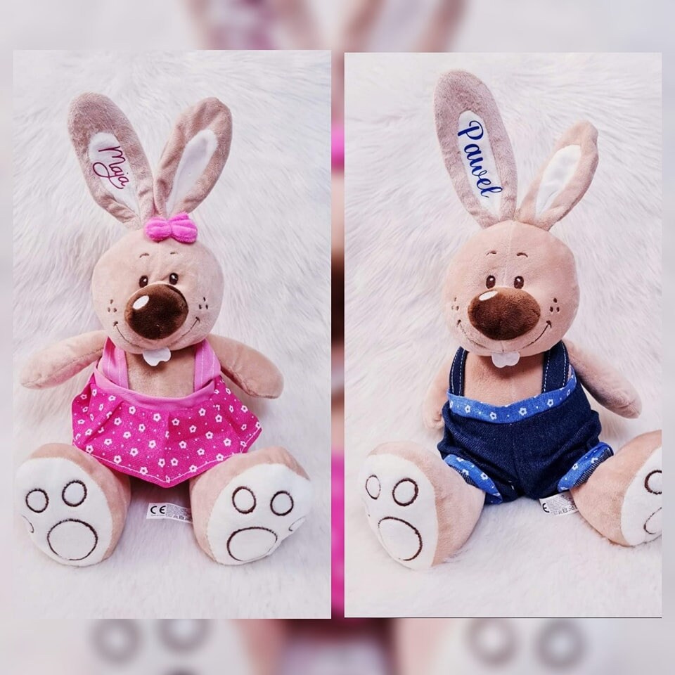Easter Bunny Easter Bunny With Name Cuddly Bunny Plush Bunny Easter