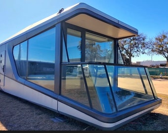 Futuristic Tiny Home Capsule with FULL BATH, Futuristic Modern Space Tiny Home Airbnb Short Term Rental Turnkey, ADU