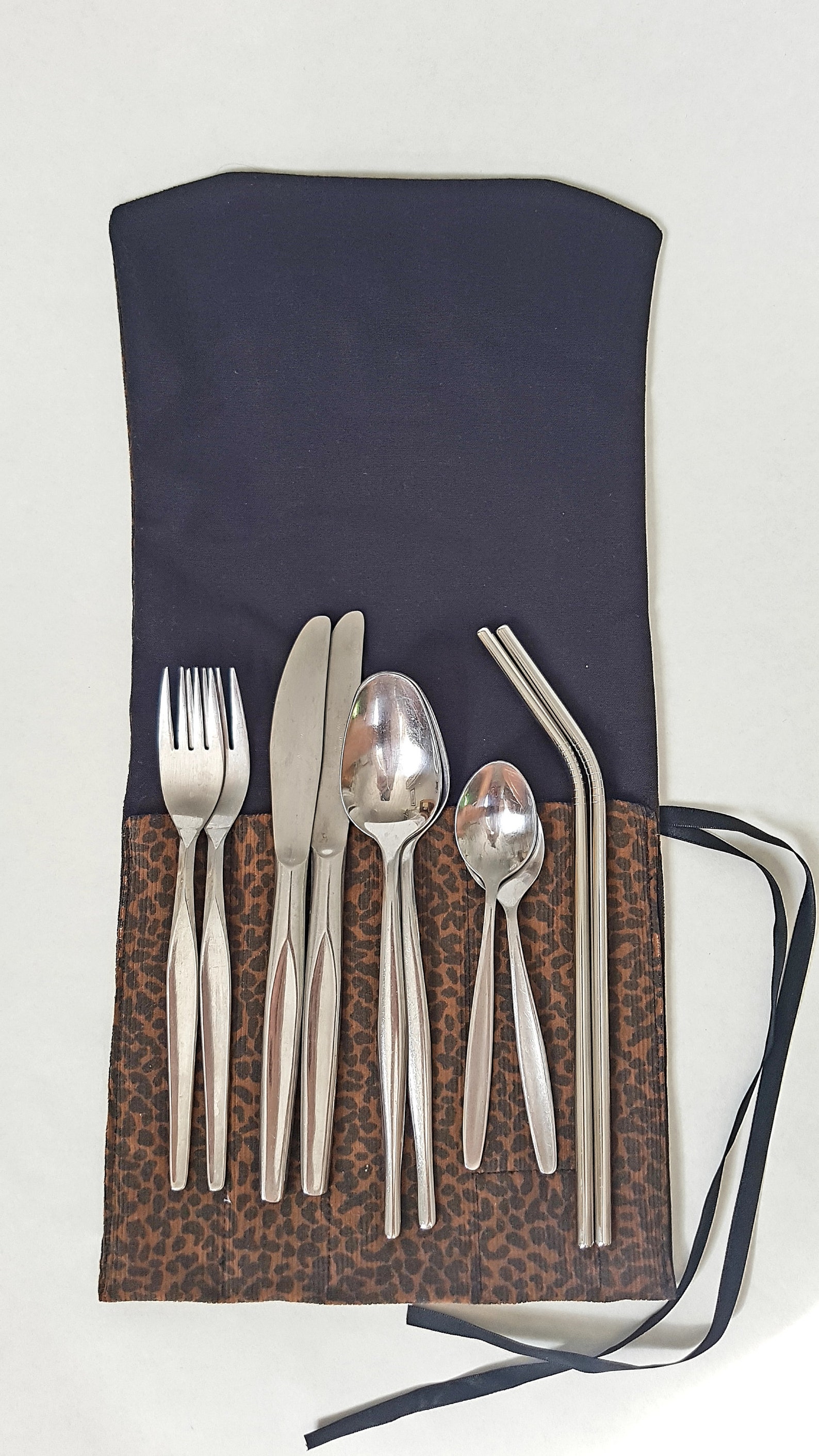 2 Person Cutlery Set for on the Go. Reusable Cutlery in Etsy