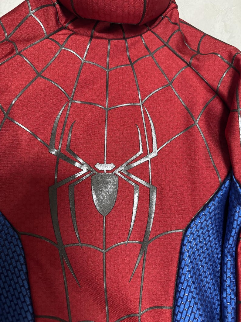 Disfraz de Spiderman de la marca Brand New Day, disfraz mejorado de Tom Holland, traje de Spiderman para cosplay, regalo personalizado hecho a mano, accesorio de película para usar imagen 6