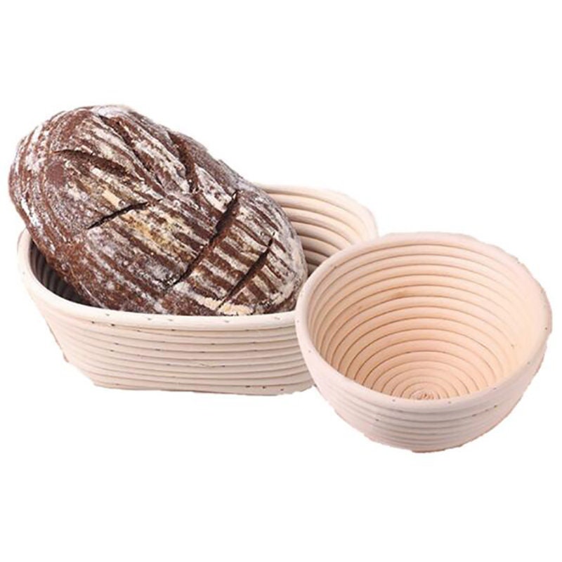 Bread Proofing Baskets Rattan Bowl Bread Fermentation Basket with Cloth Cover US 