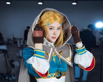 Princess Zelda Cosplay Costume Suit The Legend of Zelda Costume Tears of the Kingdom Cosplay Suit Zelda Cape，Customized Handmade Game Prop