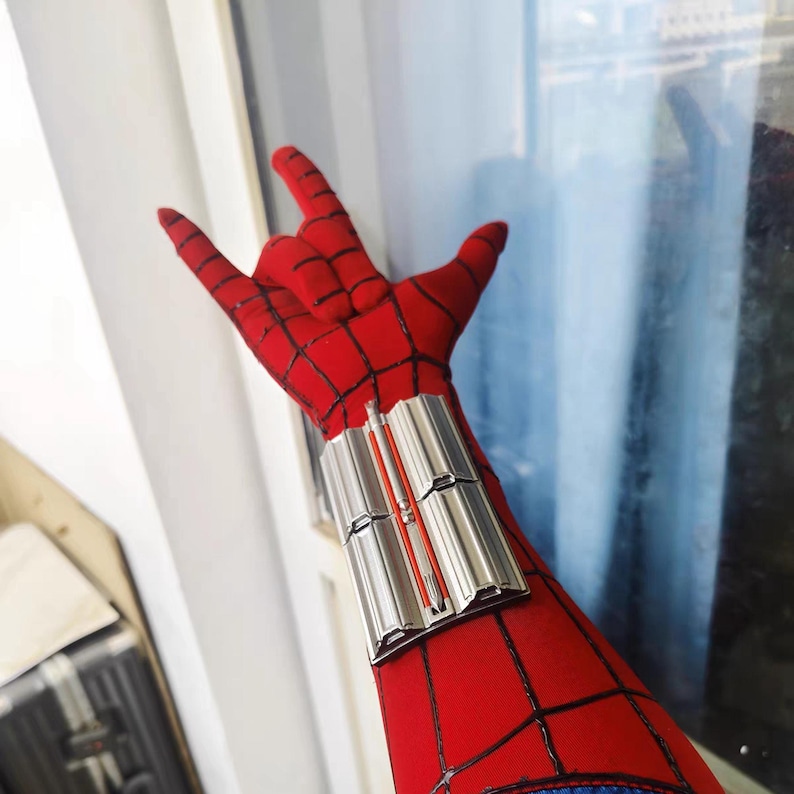 Disfraz de Spiderman de la marca Brand New Day, disfraz mejorado de Tom Holland, traje de Spiderman para cosplay, regalo personalizado hecho a mano, accesorio de película para usar imagen 10