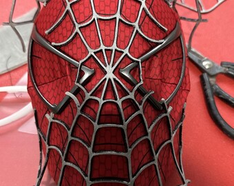 スパイダーマン】新品 ブラックスパイダーマン 2Dマスク