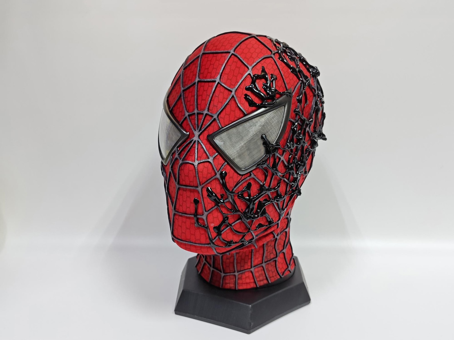 Sam Raimi Half-face Venom Spiderman Mask Red Sam Raimi Spiderman Mask ...