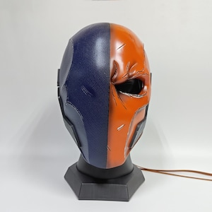 Deathstroke Mask Deathstroke Helmet Deathstroke Cosplay Costume，Customized Handmade Gift，Halloween，Wearable Movie Comic Prop