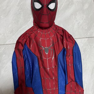 Disfraz de Spiderman de la marca Brand New Day, disfraz mejorado de Tom Holland, traje de Spiderman para cosplay, regalo personalizado hecho a mano, accesorio de película para usar imagen 3