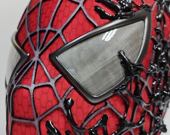 サム・ライミ ハーフフェイス ヴェノム スパイダーマン マスク レッド
