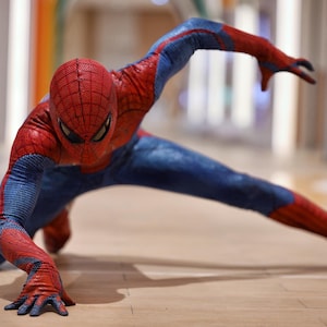 Amazing Spiderman 1 Cosplay Costume Suit Amazing Spiderman 1 Upgraded Costume Andrew Garfield Cosplay Costume，Customized Handmade Movie Prop
