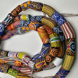 35 Large Mix African Beads, Craft Beads, Recycle Glass - Etsy