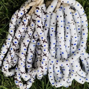 White Krobo Powdered Glass Beads